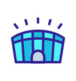 stadium icon isolated contour symbol vector image