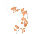 watercolor border - with autumn leaves vector image