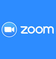 zoom app logo icon vector image vector image