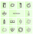 14 refresh icons vector image vector image