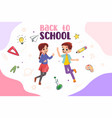 back to school concept vector image