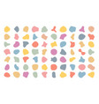 blotch shapes organic blob irregular abstract vector image vector image
