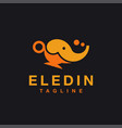 elephant aladin magic lamp logo icon template vector image