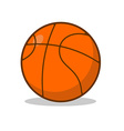 basketball ball isolated sports accessory vector image