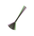 sweeping broom sign colorful icon shaked vector image