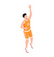 basketball player icon vector image