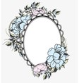flowers frame vector image vector image