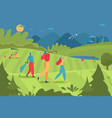 group golfer people character male female playing vector image