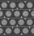 monochrome tribal circle pattern vector image