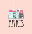 paris travel background vector image