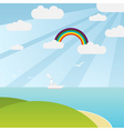 sea landscape vector image vector image