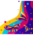 background design with butterflies vector image