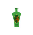 pets treatment shampoo bottle icon flat cartoon vector image
