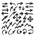 marker arrows symbols vector image
