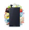 smartphone applications vector image vector image