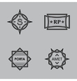 monograms vector image vector image