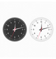 white and black clock vector image