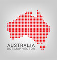 australia map with squares vector image vector image