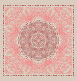 red bandana marsala trendy color vector image