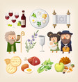 passover or pesach - traditional jewish holiday vector image vector image
