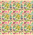 seamless floral pattern with smooth color vector image vector image
