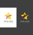 star business logo vector image vector image