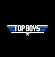 typography icon the clever boys lettering vector image vector image