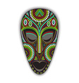 colorful african mask vector image