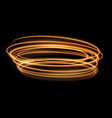 curly swirls of glowing shiny spiral line effect vector image vector image
