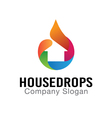 house drops design vector image