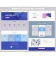 one page website design vector image