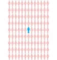 man versus women vector image vector image