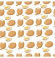 whole and broken eggshell natural product vector image vector image