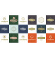vintage logos and monograms set elegant flourishes vector image vector image