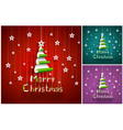 christmas trees vector image vector image