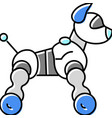 toy robot color icon vector image