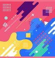 abstract background with colorful geometric design vector image