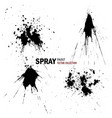 collection paint splashes on white vector image
