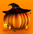 happy halloween pumpkin vector image vector image