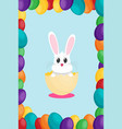 easter in flat style vector image vector image