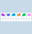 website and mobile app onboarding screens vector image