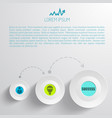 abstract business infographics vector image vector image