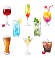 alcohol cocktails vector image