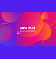 colorful geometric fluid shapes banner abstract vector image