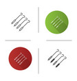 tattoo needles pack icon vector image