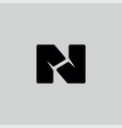 n logo icon vector image