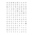 150 thin line icons vector image vector image