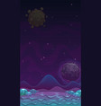 cartoon alien slimy landscape fantasy slime vector image vector image