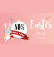 easter sale banner design and template vector image