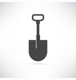 shovel icon vector image vector image